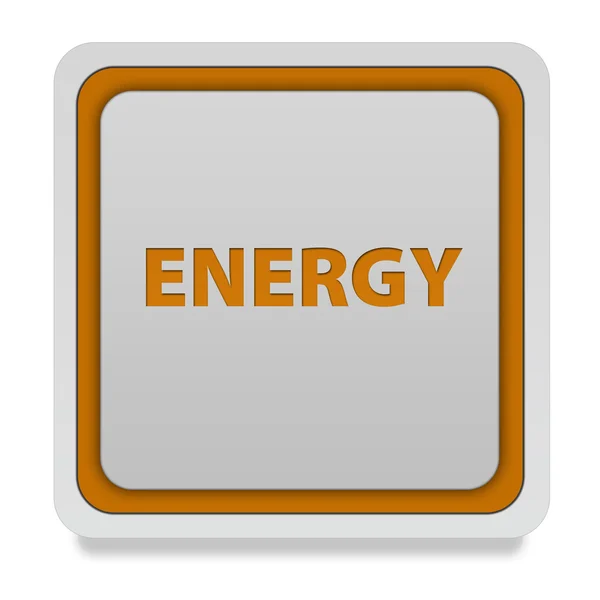 Energy square icon on white background — Stock Photo, Image