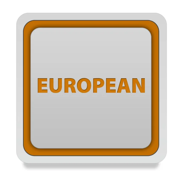 European square icon on white background — Stock Photo, Image