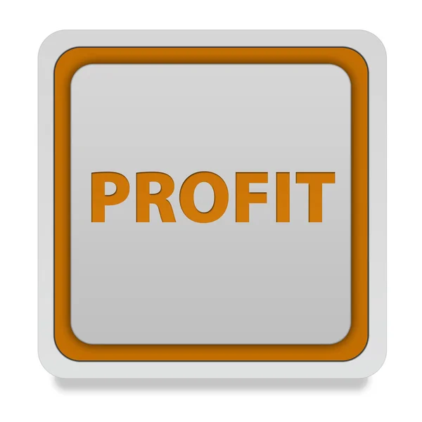 Profit square icon on white background — Stock Photo, Image