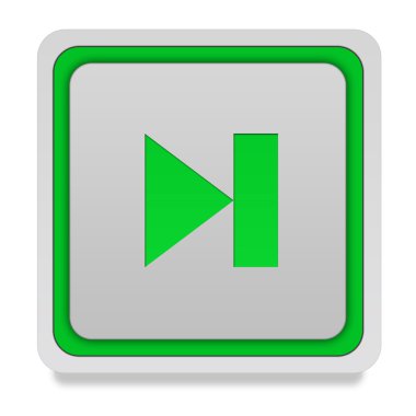 Beyaz arka plan üzerinde sonraki kare simgesi