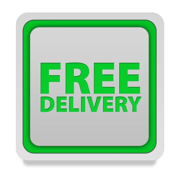 Free delivery square icon on white background — Stock Photo, Image