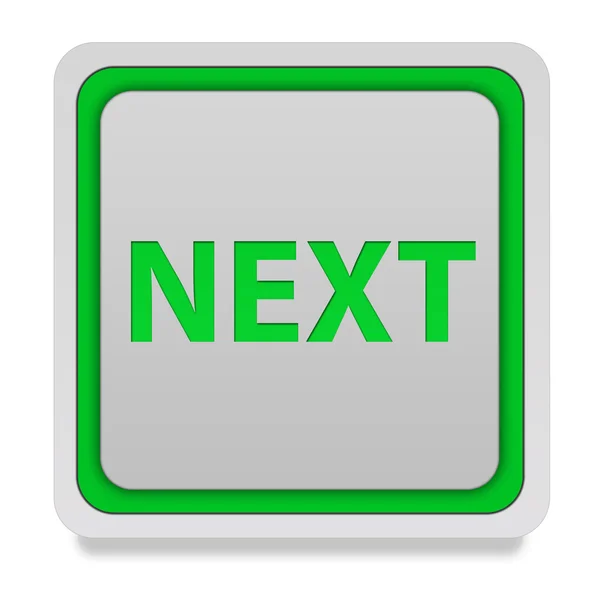 Next square icon on white background — Stock Photo, Image