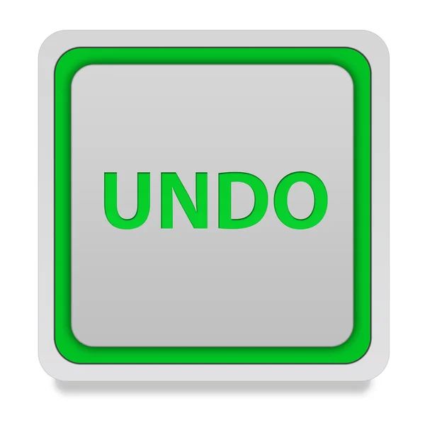 Undo square icon on white background — Stock Photo, Image