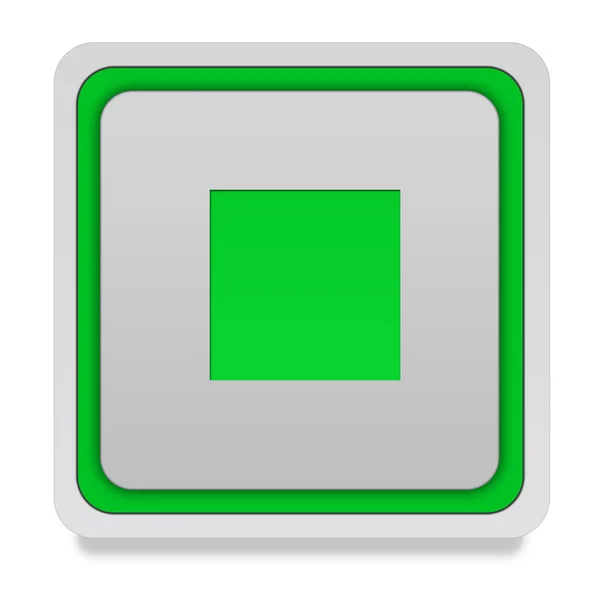 Stop square icon on white background — Stock Photo, Image