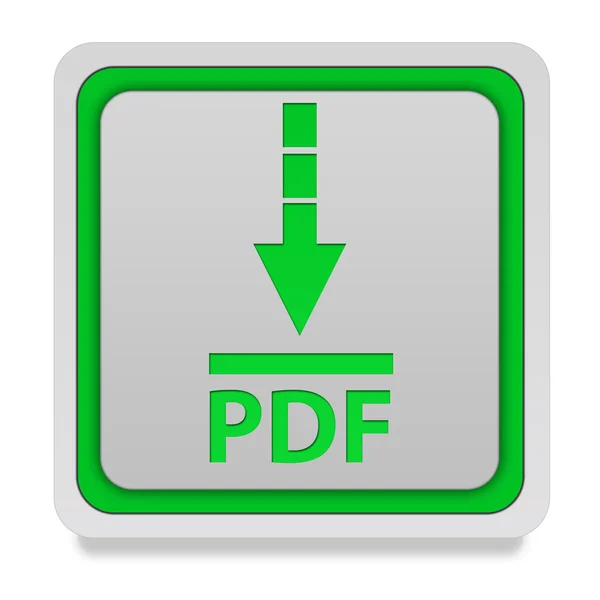 Scarica l'icona quadrata in formato pdf su sfondo bianco — Foto Stock