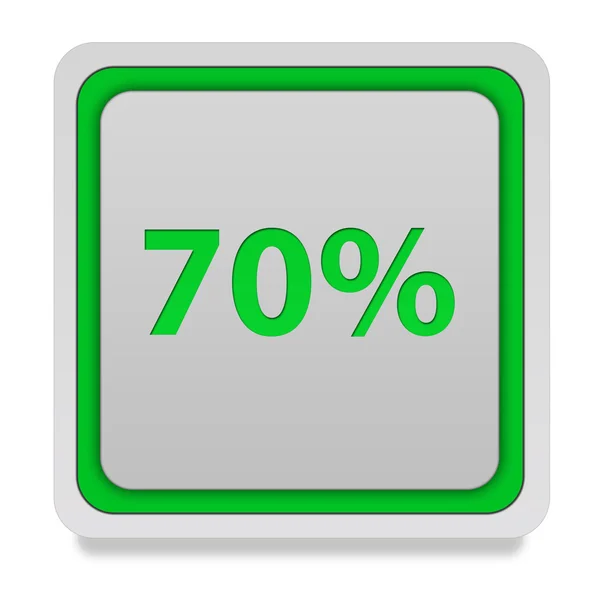 Seventy percent square icon on white background — Stock Photo, Image