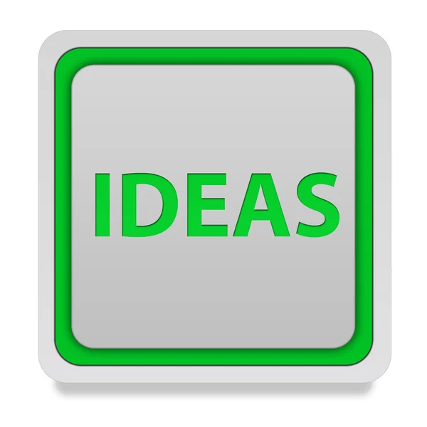 Ideen quadratische Symbol auf weißem Hintergrund — Stockfoto