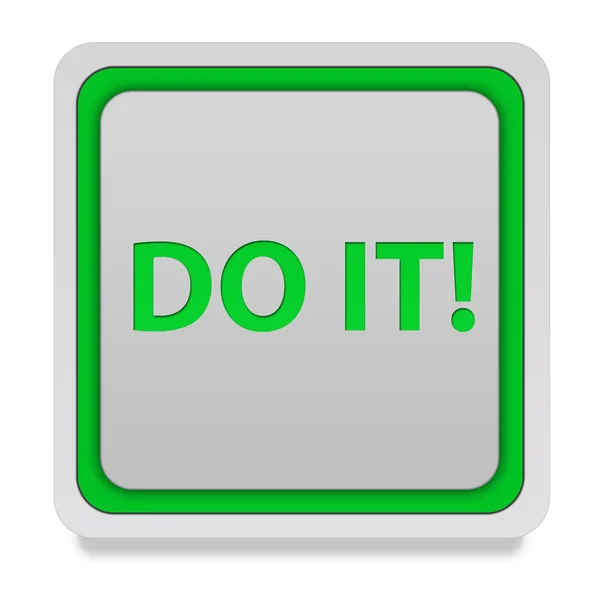 Do it square icon on white background — Stock Photo, Image