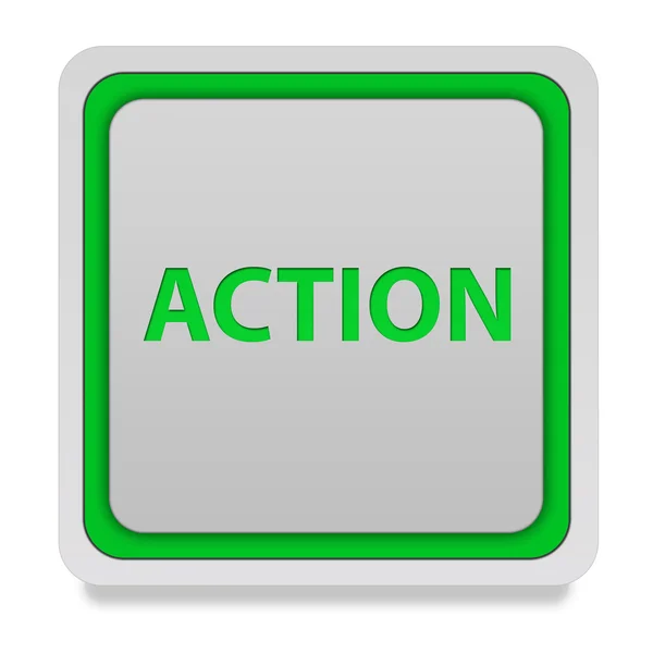 Action square icon on white background — Stock Photo, Image