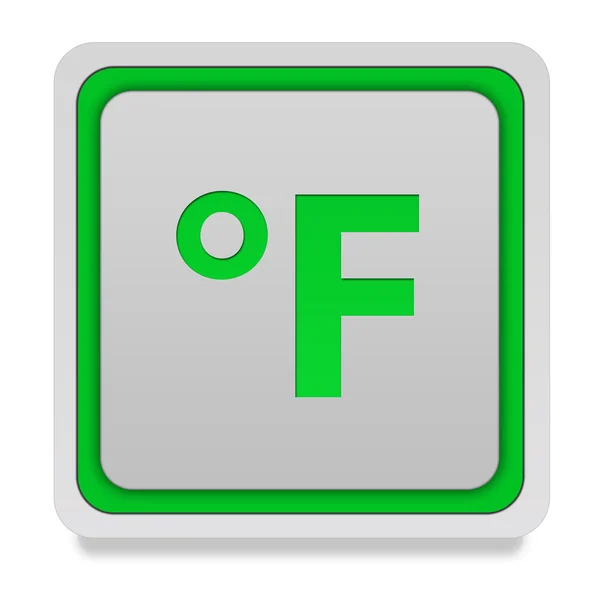 Fahrenheit square icon on white background — Stock Photo, Image