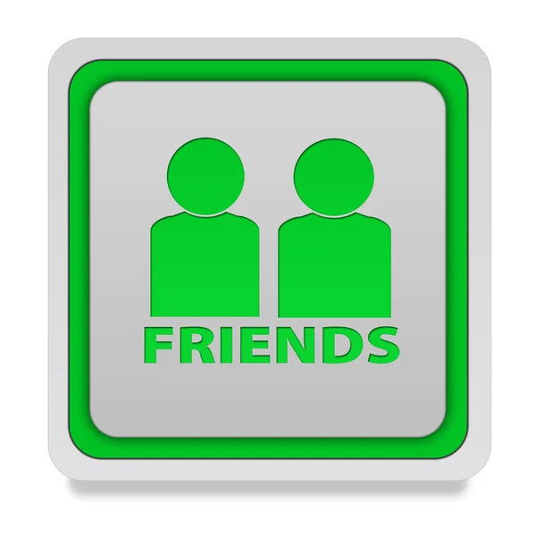 Friends square icon on white background — Stock Photo, Image