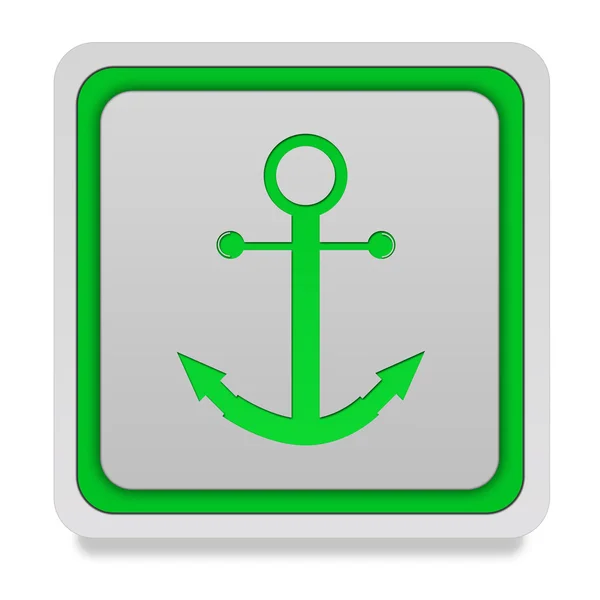 Anchor square icon on white background — Stock Photo, Image