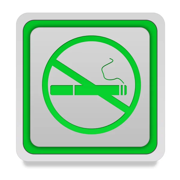 Cigarette square icon on white background — Stock Photo, Image