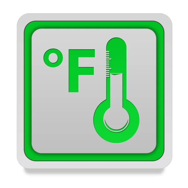 Fahrenheit square icon on white background — Stock Photo, Image