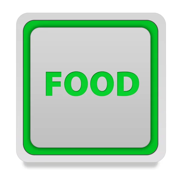 Potraviny náměstí ikona na bílém pozadí — Stock fotografie