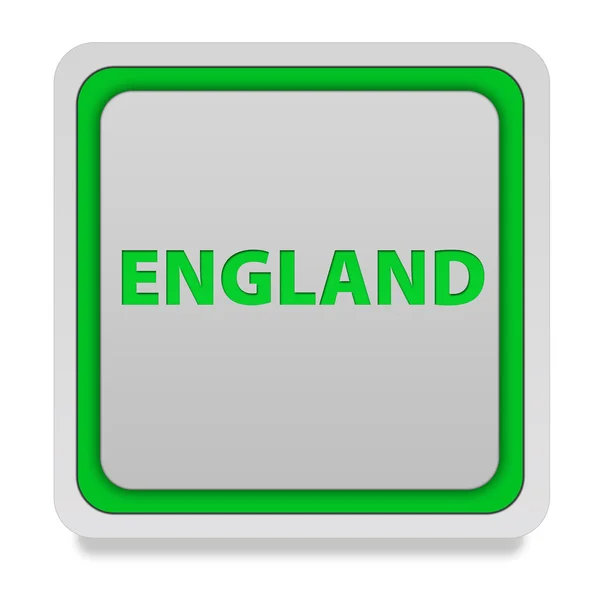 Engeland vierkante pictogram op witte achtergrond — Stockfoto