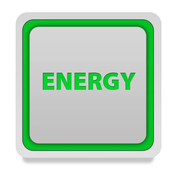 Energy square icon on white background — Stock Photo, Image