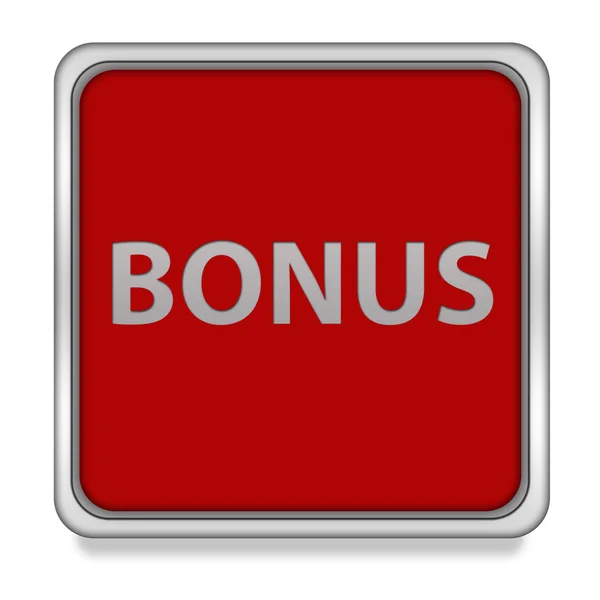 Čtvercová ikona bonus na bílém pozadí — Stock fotografie
