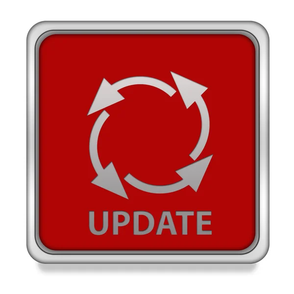 Update square icon on white background — Stock Photo, Image