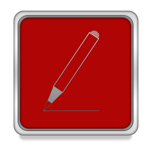 Pencil square icon on white background — Stock Photo, Image