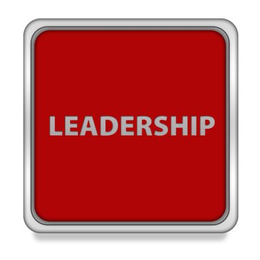 Beyaz arka plan üzerinde liderlik kare simgesi