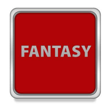 Beyaz arka plan üzerinde fantezi kare simgesi