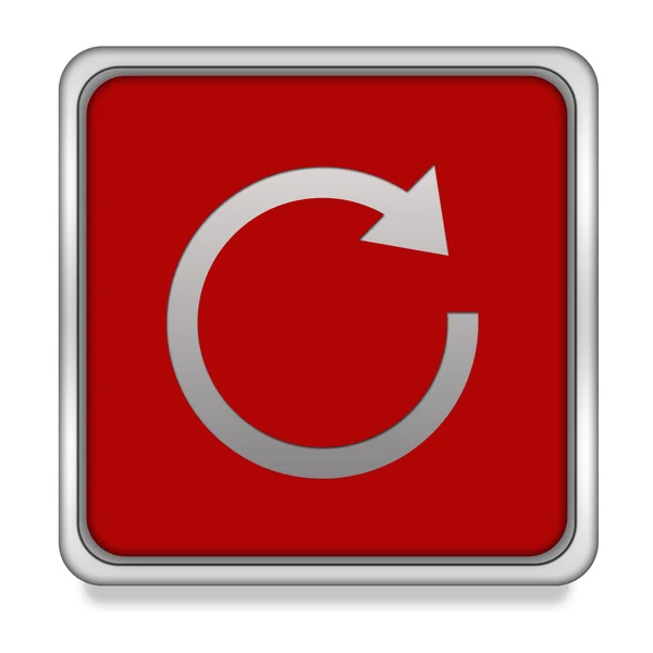 Čtvercová ikona šipky na bílém pozadí — Stock fotografie