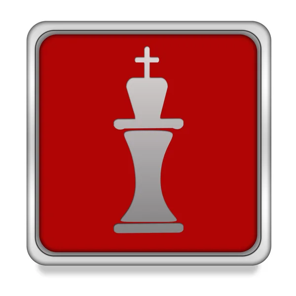 Chess square icon on white background — Stock Photo, Image