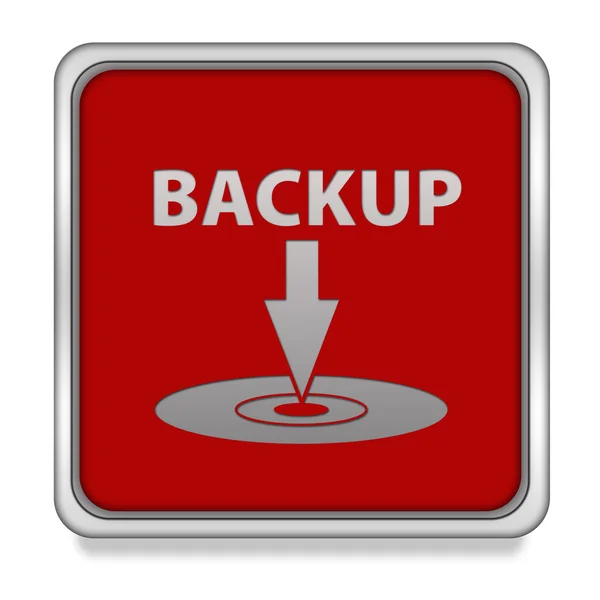 Backup quadratischen Symbol auf weißem Hintergrund — Stockfoto