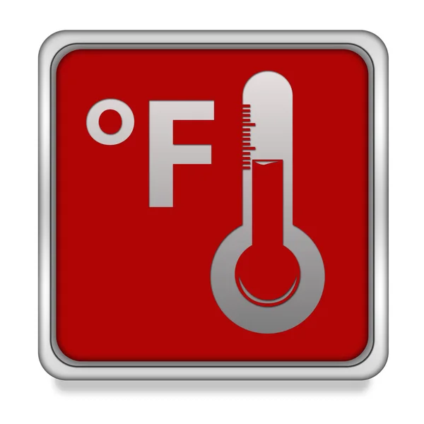 Fahrenheit square icon on white background — Stock Photo, Image