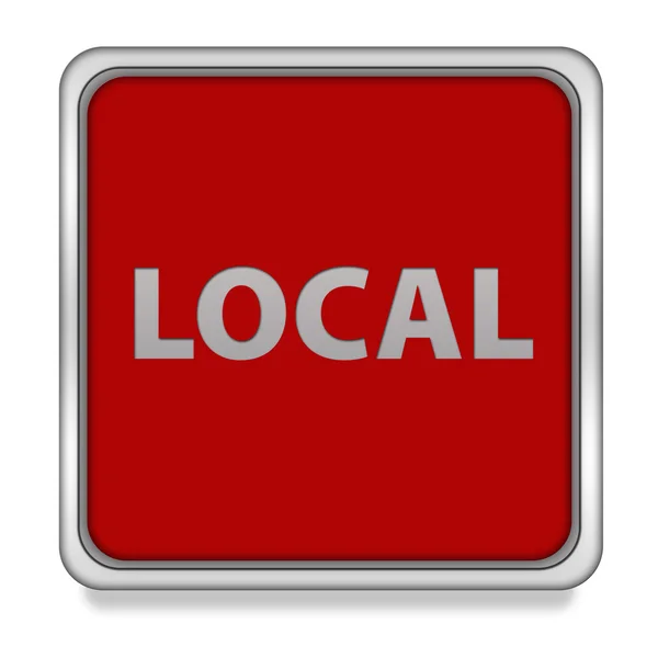 Lokale quadratische Symbol auf weißem Hintergrund — Stockfoto