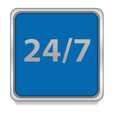 Kare simgesi beyaz arka plan üzerinde destek