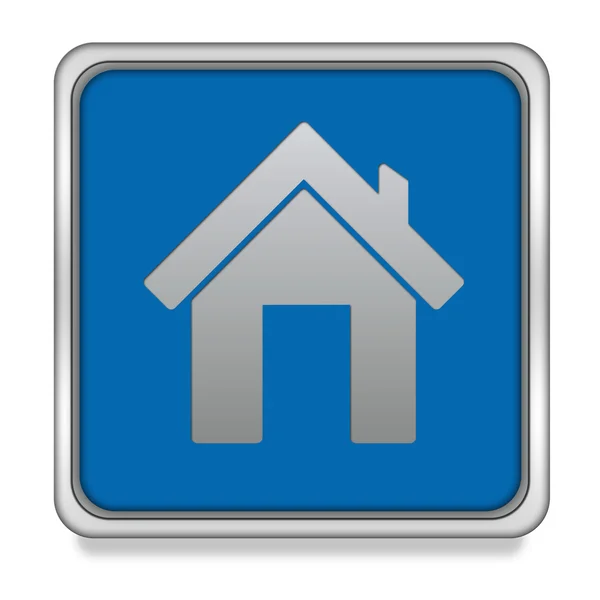 Home Square Symbol auf weißem Hintergrund — Stockfoto