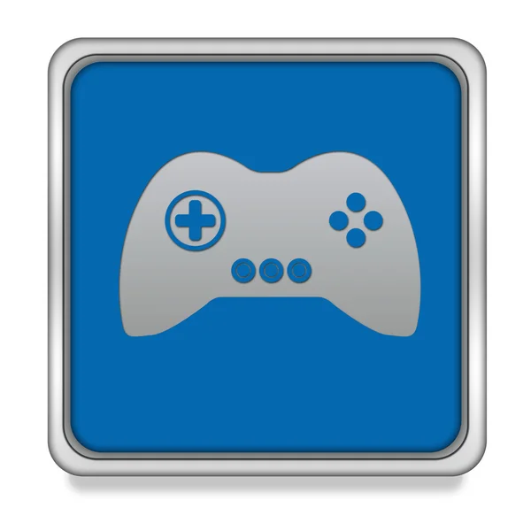 Game square icon on white background — Stock Photo, Image