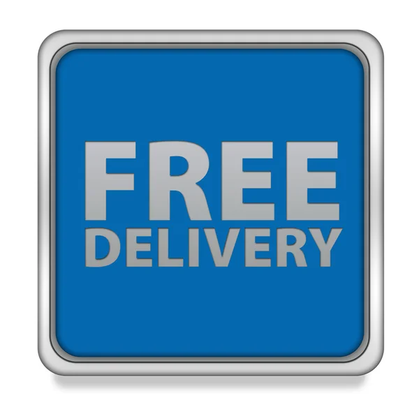 Free delivery square icon on white background — Stock Photo, Image