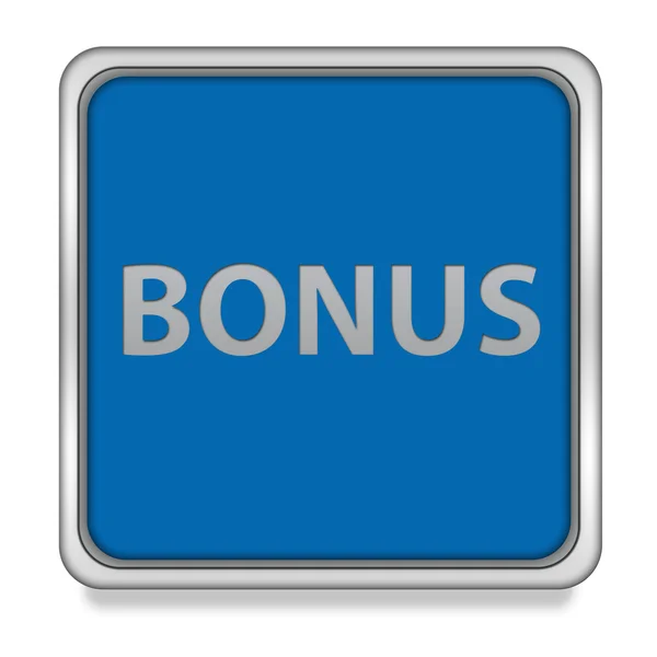 Bonus quadratisches Symbol auf weißem Hintergrund — Stockfoto