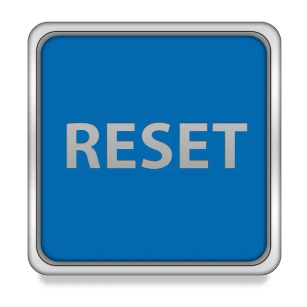 Reset square icon on white background — Stock Photo, Image