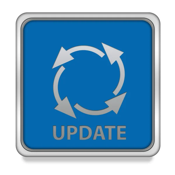 Update square icon on white background — Stock Photo, Image