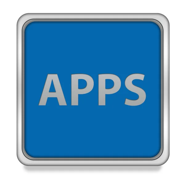 Apps vierkant pictogram op witte achtergrond — Stockfoto