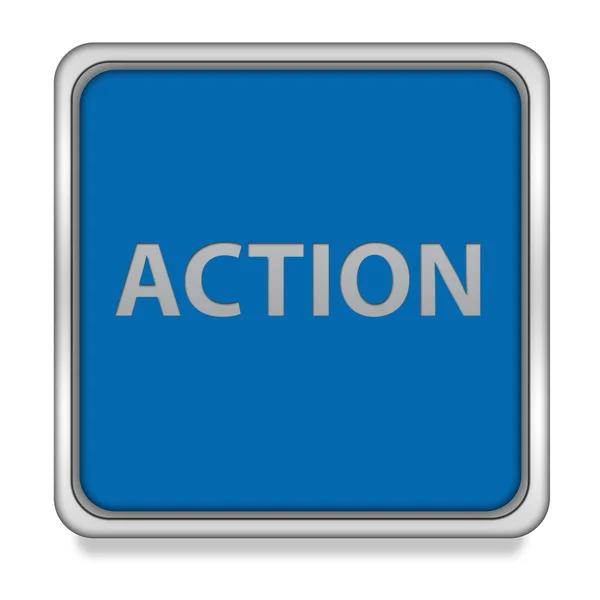 Action square icon on white background — Stock Photo, Image