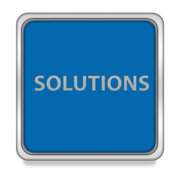 Solutions square icon on white background — Stock Photo, Image