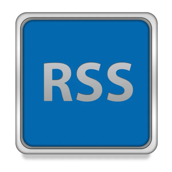 RSS square icon on white background — Stock Photo, Image