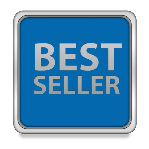 Best seller ícone quadrado no fundo branco — Fotografia de Stock