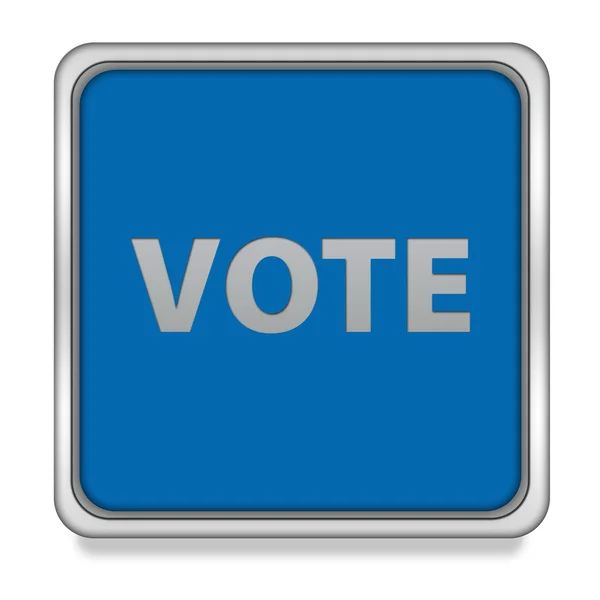 Vote square icon on white background — Stock Photo, Image