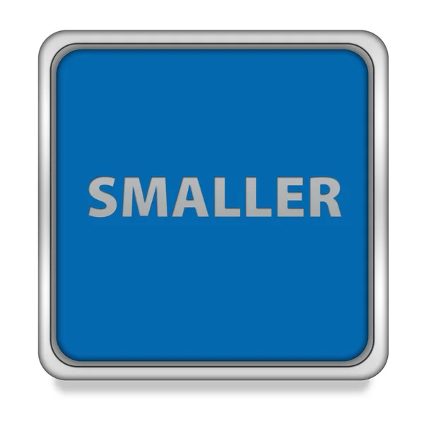 Smaller square icon on white background — Stock Photo, Image