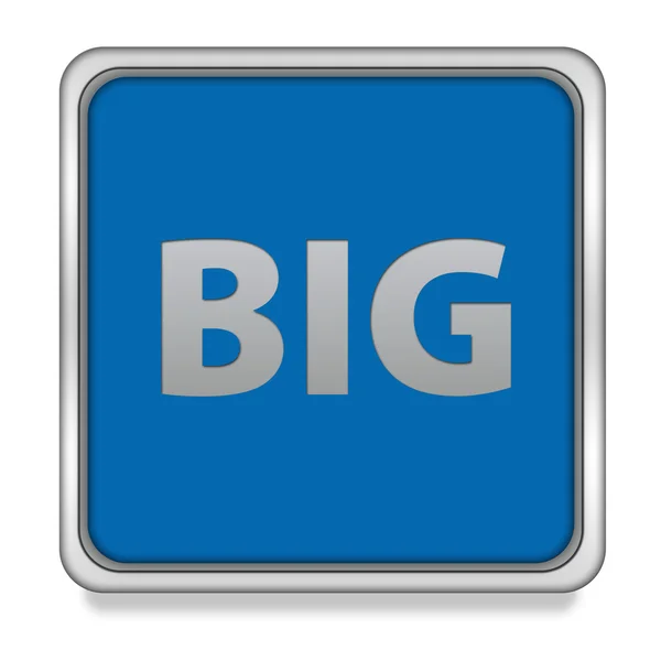 Big square icon on white background — Stock Photo, Image