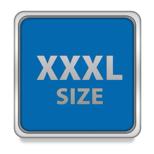 白い背景に Xxxl サイズの正方形のアイコン — ストック写真