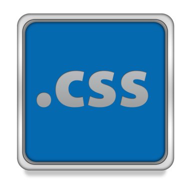 .Simgesi beyaz arka plan üzerinde CSS kare