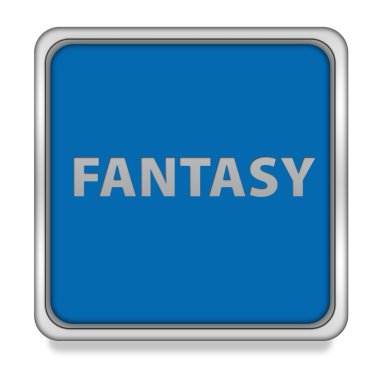 Beyaz arka plan üzerinde fantezi kare simgesi