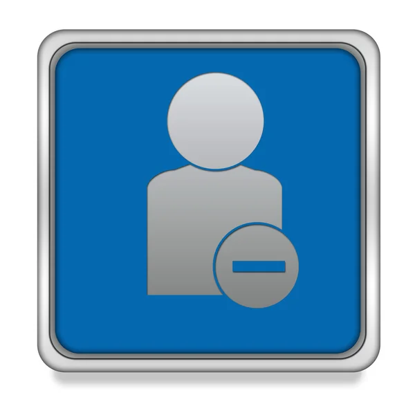 Dislike square icon on white background — Stock Photo, Image